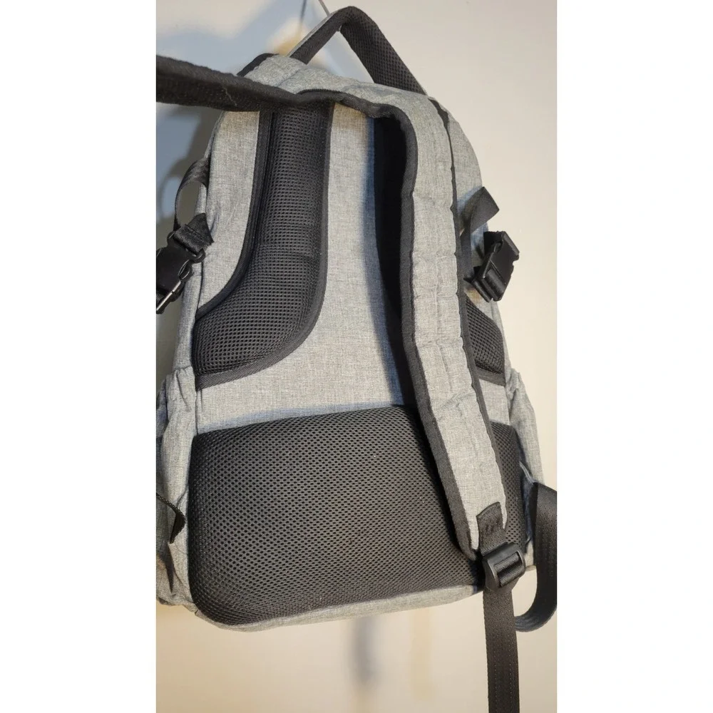 Hap Tim Multifunction Large Baby Diaper Bag Backpack With Changing Pad Dark Gray